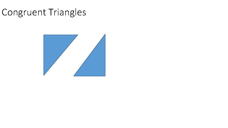 Congruent Triangles 