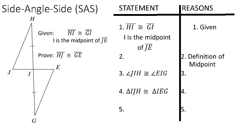 Side-Angle-Side (SAS) 