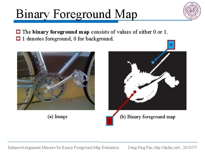 Binary Foreground Map p The binary foreground map consists of values of either 0