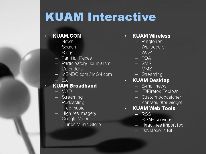 KUAM Interactive • KUAM. COM – – – – • News Search Blogs Familiar