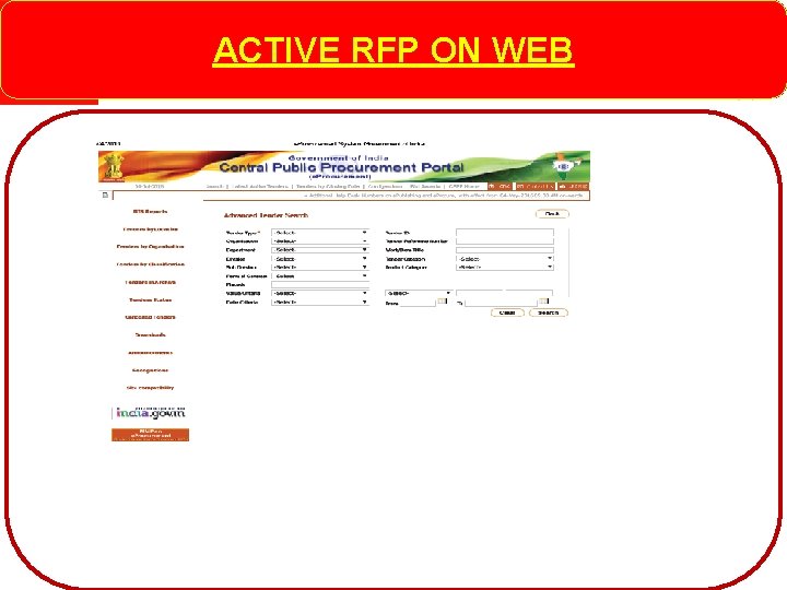 ACTIVE RFP ON WEB 