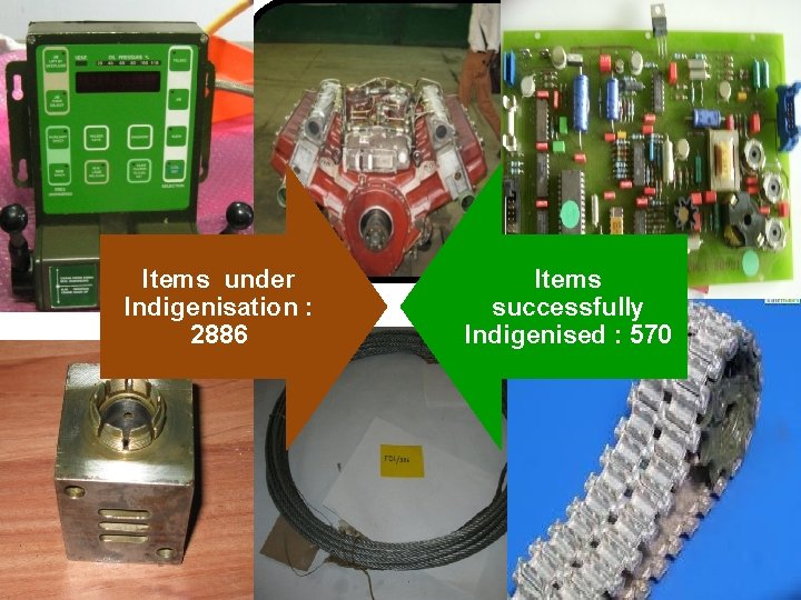 Items under Indigenisation : 2886 Items successfully Indigenised : 570 