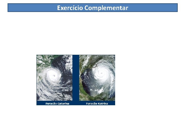 Exercício Complementar 