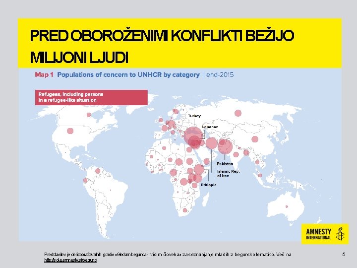 PRED OBOROŽENIMI KONFLIKTI BEŽIJO MILIJONI LJUDI Predstavitev je del izobraževalnih gradiv » Gledam begunca