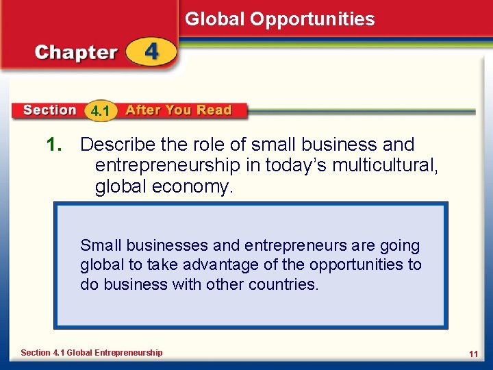 Global Opportunities Back to Table of Contents Global