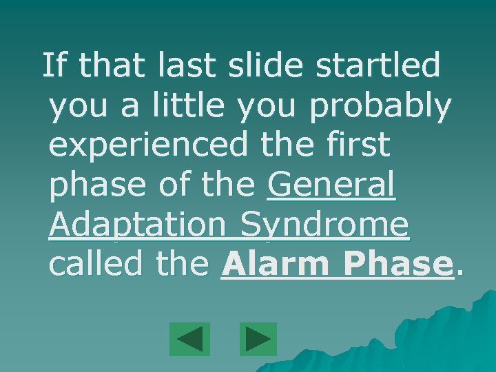 If that last slide startled you a little you probably experienced the first phase