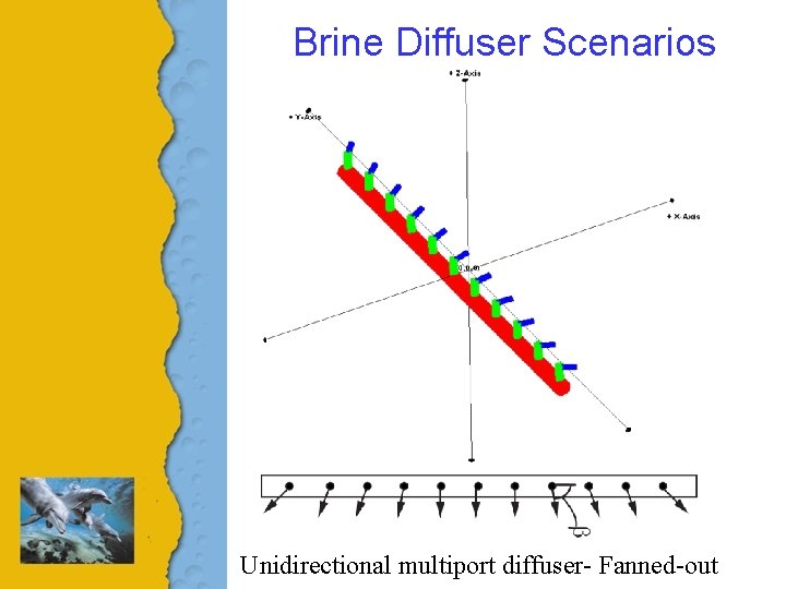 Brine Diffuser Scenarios Unidirectional multiport diffuser- Fanned-out 