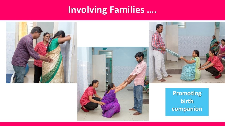 Involving Families …. Promoting birth companion 