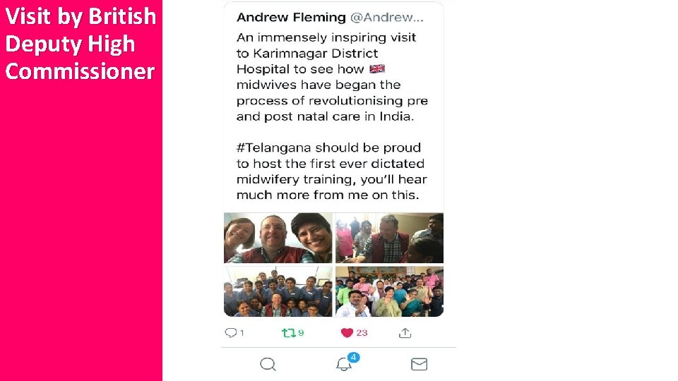 Visit by British Deputy High Commissioner 