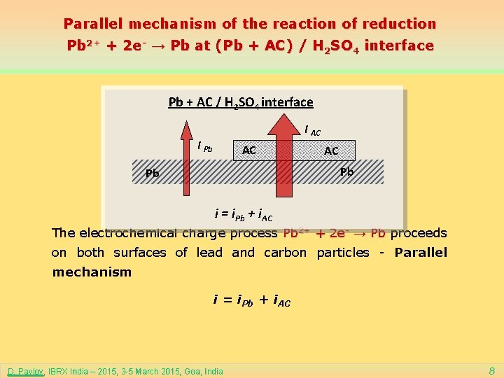 Parallel mechanism of the reaction of reduction Pb 2+ + 2 e- → Pb