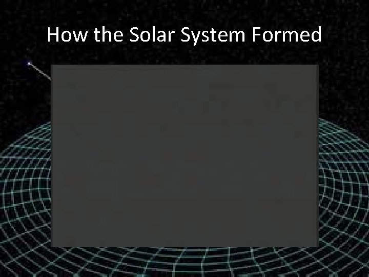 How the Solar System Formed 