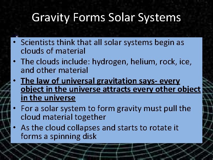 Gravity and Motion Continued Orbital Motion Why do