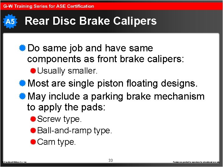 Rear Disc Brake Calipers Do same job and have same components as front brake