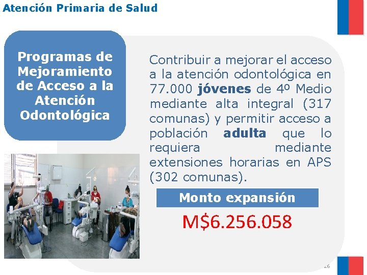 Atención Primaria de Salud Programas de Mejoramiento de Acceso a la Atención Odontológica Contribuir