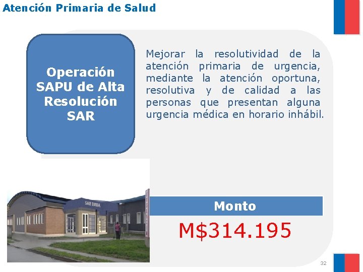 Atención Primaria de Salud Operación SAPU de Alta Resolución SAR Mejorar la resolutividad de