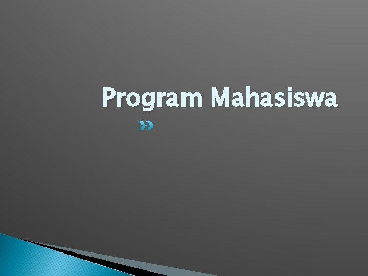 Program Mahasiswa 