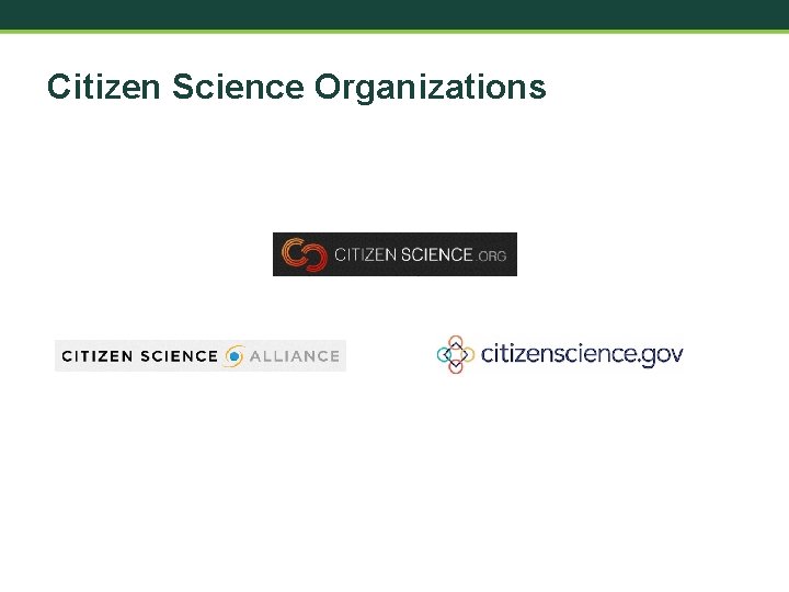 Citizen Science Organizations 