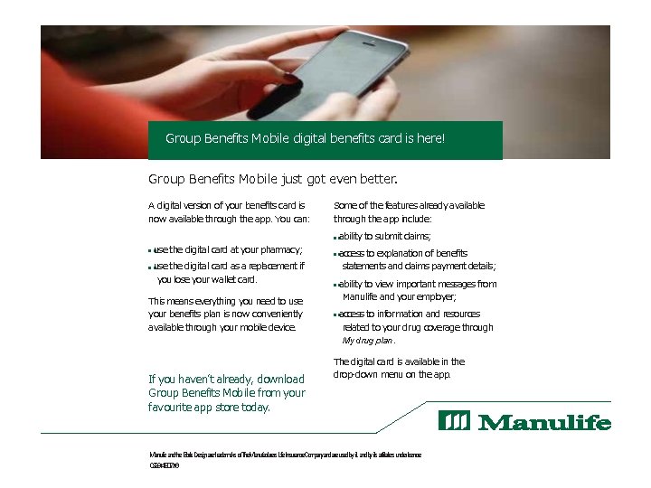 Group Benefits Mobile digital benefits card is here! Group Benefits Mobile just got even