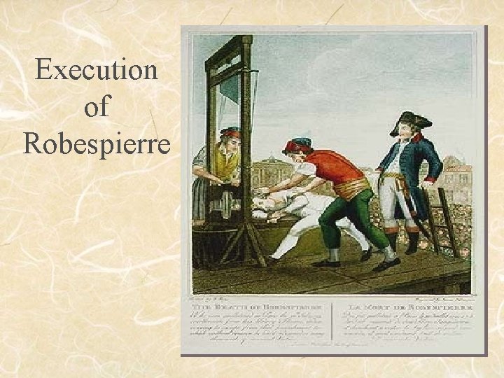 Execution of Robespierre 