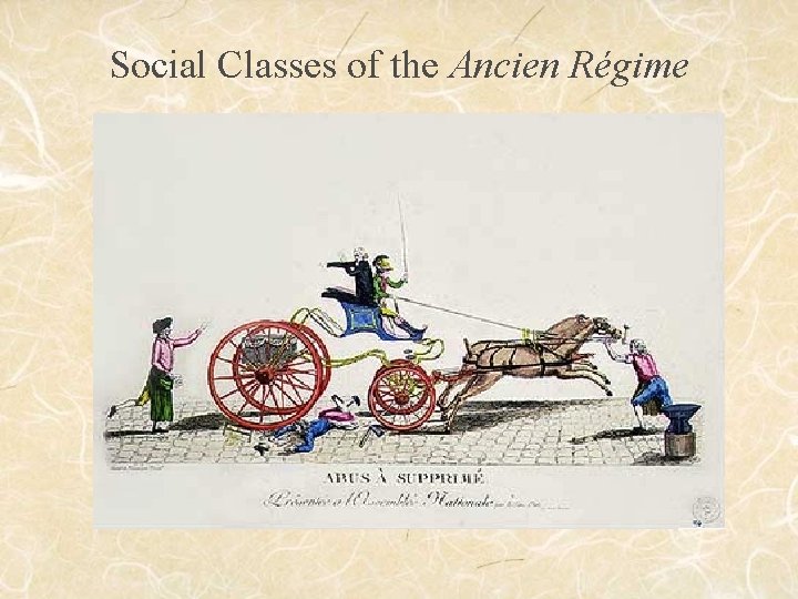 Social Classes of the Ancien Régime 