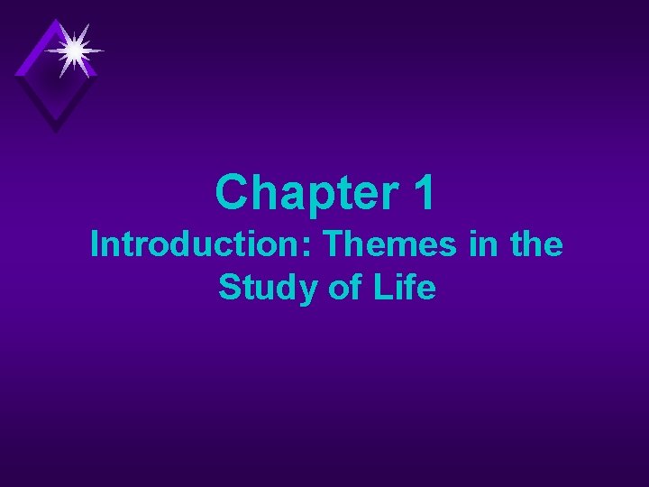 Chapter 1 Introduction: Themes in the Study of Life 
