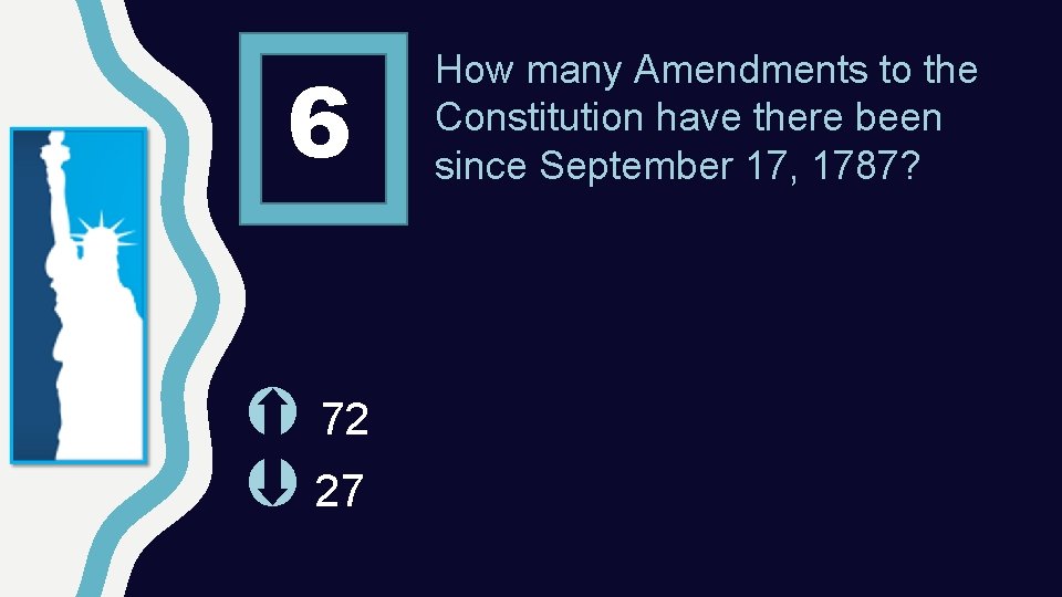 6 72 27 How many Amendments to the Constitution have there been since September