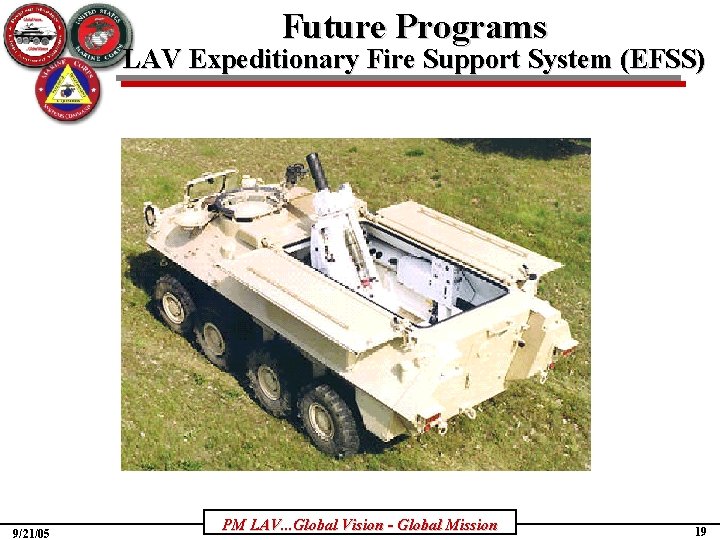 Future Programs LAV Expeditionary Fire Support System (EFSS) 9/21/05 PM LAV. . . Global