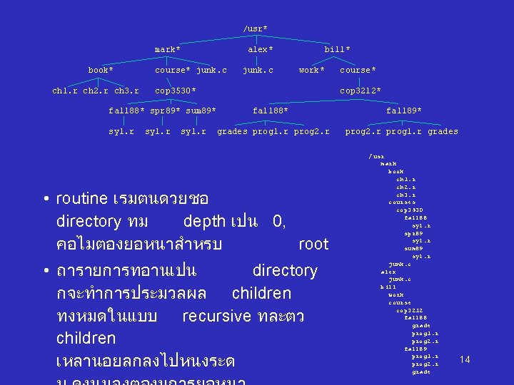 /usr* mark* book* ch 1. r ch 2. r ch 3. r alex* course*