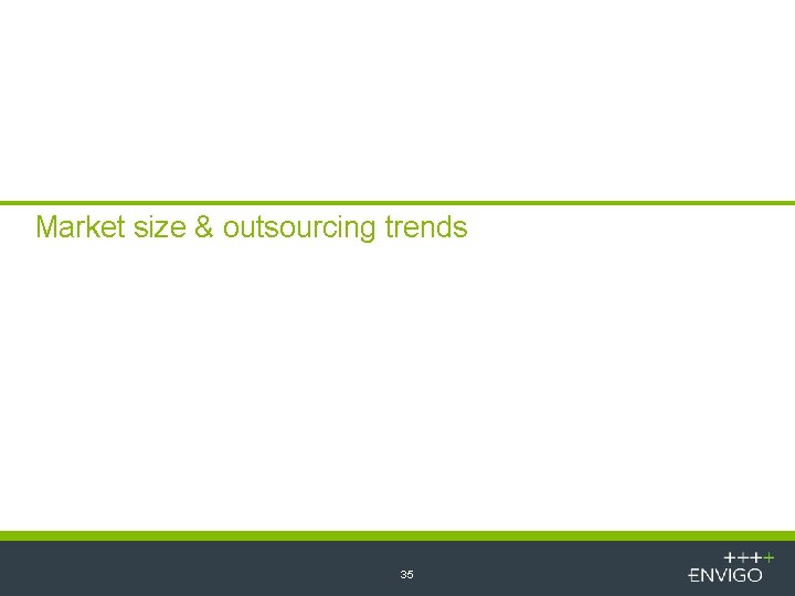 Market size & outsourcing trends 35 
