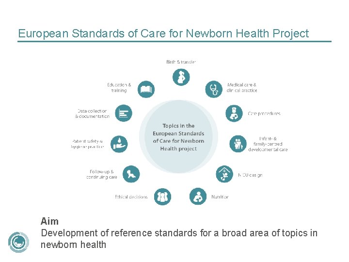 European Standards of Care for Newborn Health Project Aim Development of reference standards for