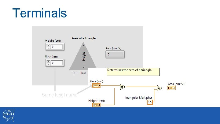 Terminals Same label name 