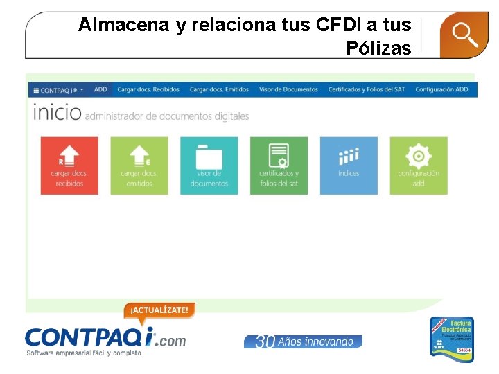 Almacena y relaciona tus CFDI a tus Pólizas 