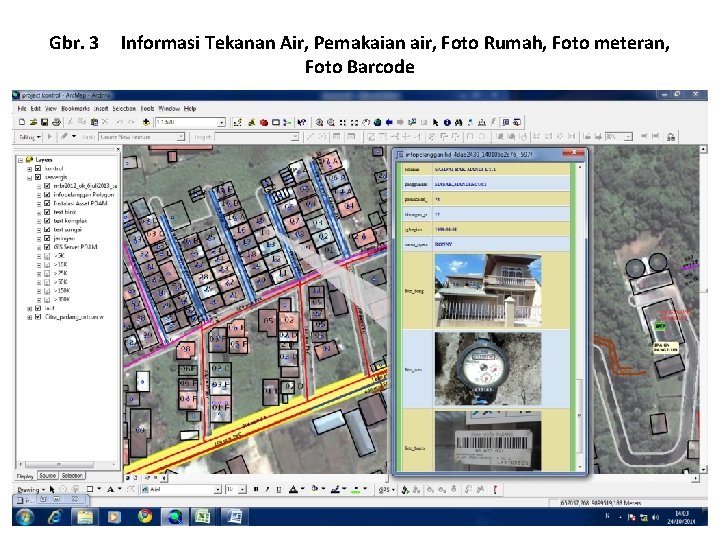 Gbr. 3 Informasi Tekanan Air, Pemakaian air, Foto Rumah, Foto meteran, Foto Barcode 