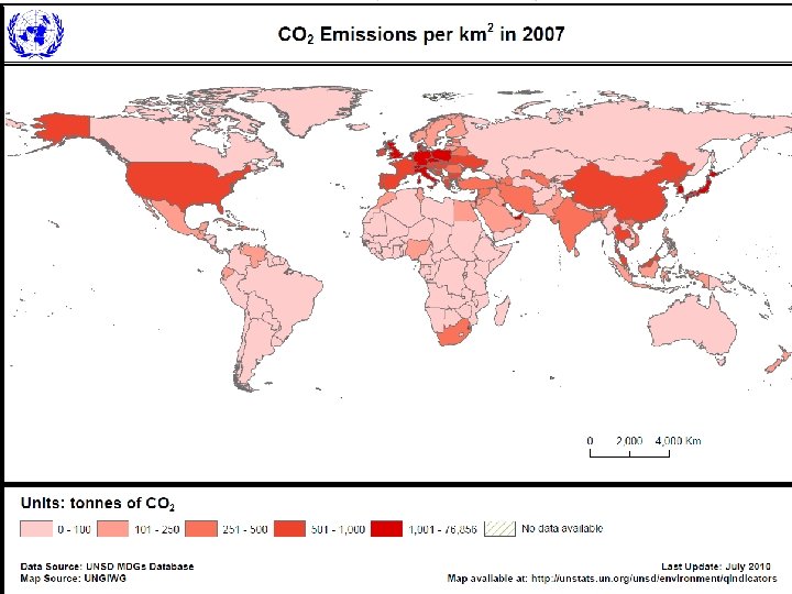 CO 2 e Source: Blank. Map-World 6. svg via Wikimedia Commons, online: http: //commons.