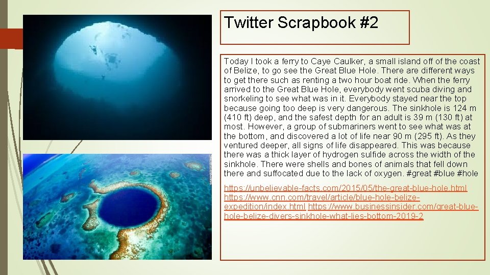 Twitter Scrapbook #2 Today I took a ferry to Caye Caulker, a small island