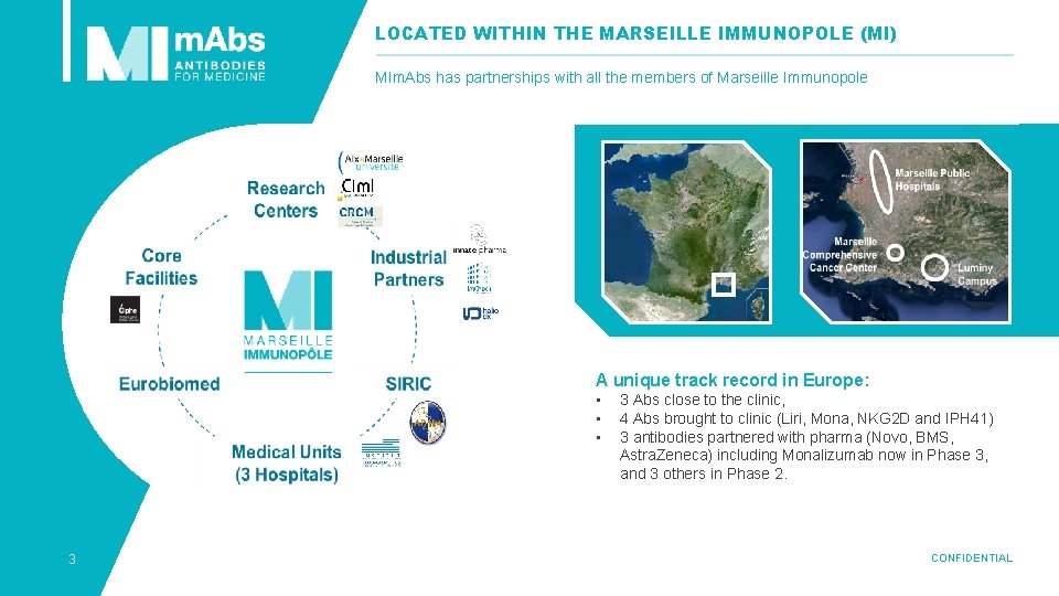 LOCATED WITHIN THE MARSEILLE IMMUNOPOLE (MI) MIm. Abs has partnerships with all the members