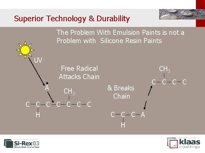 Superior Technology & Durability The Problem With Emulsion Paints is not a Problem with Superior Technology & Durability The Problem With Emulsion Paints is not a Problem with