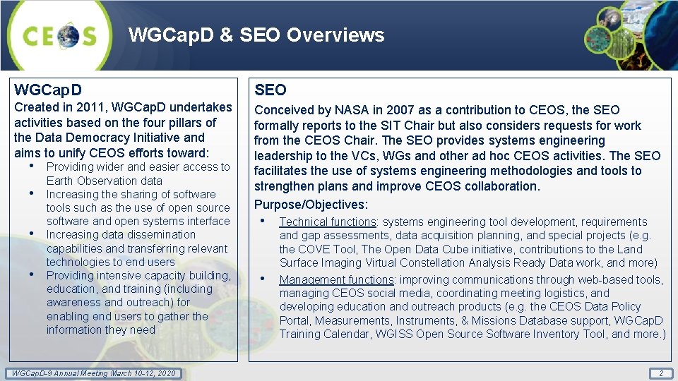 WGCap. D & SEO Overviews WGCap. D SEO Created in 2011, WGCap. D undertakes