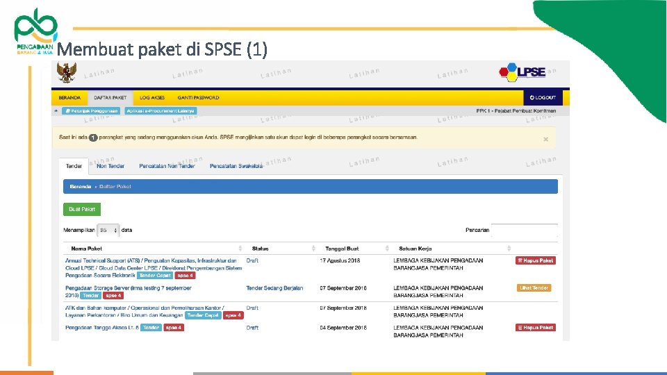 Membuat paket di SPSE (1) 