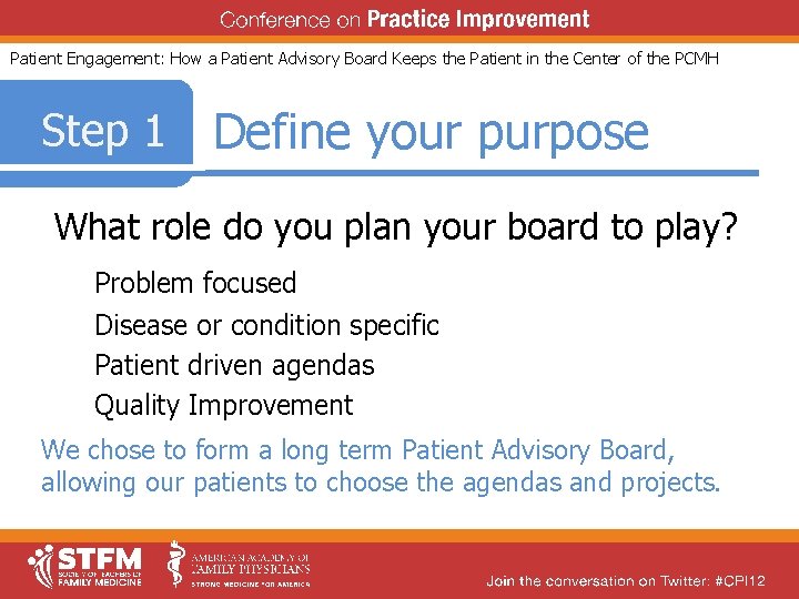 Patient Engagement: How a Patient Advisory Board Keeps the Patient in the Center of