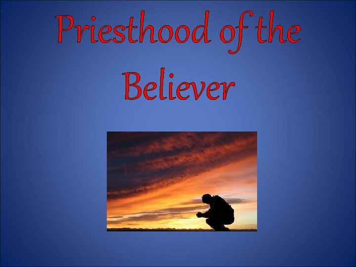 Priesthood of the Believer 