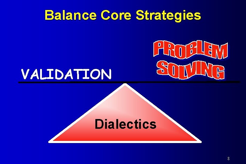 Balance Core Strategies VALIDATION Dialectics 8 