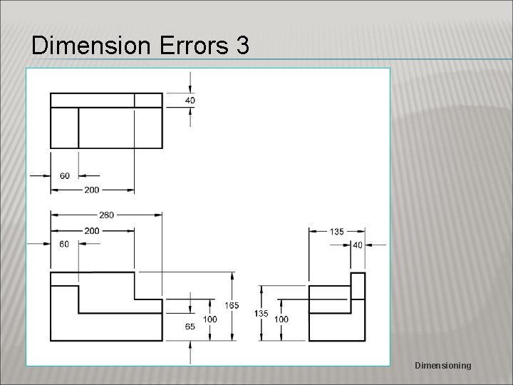 Dimension Errors 3 Dimensioning 