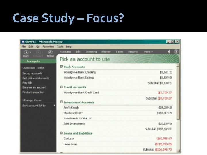 Case Study – Focus? 