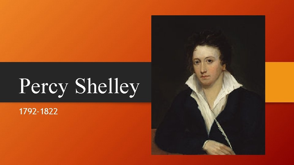 Percy Shelley 1792 -1822 