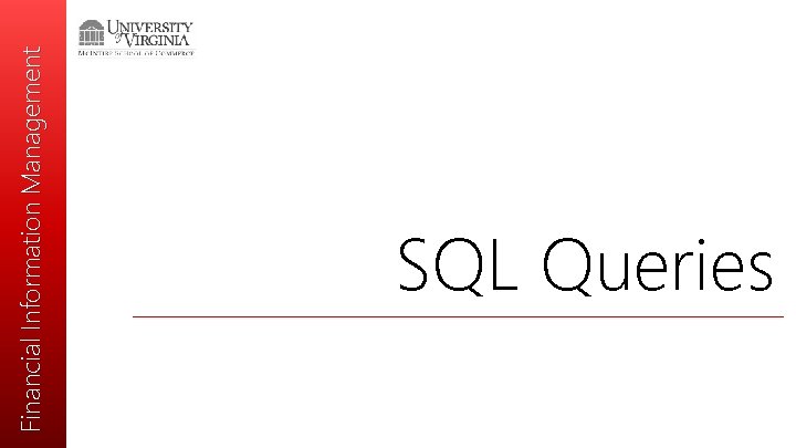 Financial Information Management SQL Queries 