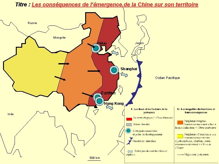 Titre : Les conséquences de l’émergence de la Chine sur son territoire Russie Mongolie