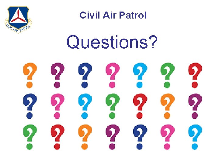 Civil Air Patrol Questions? 