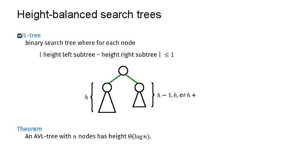 Height-balanced search trees p 