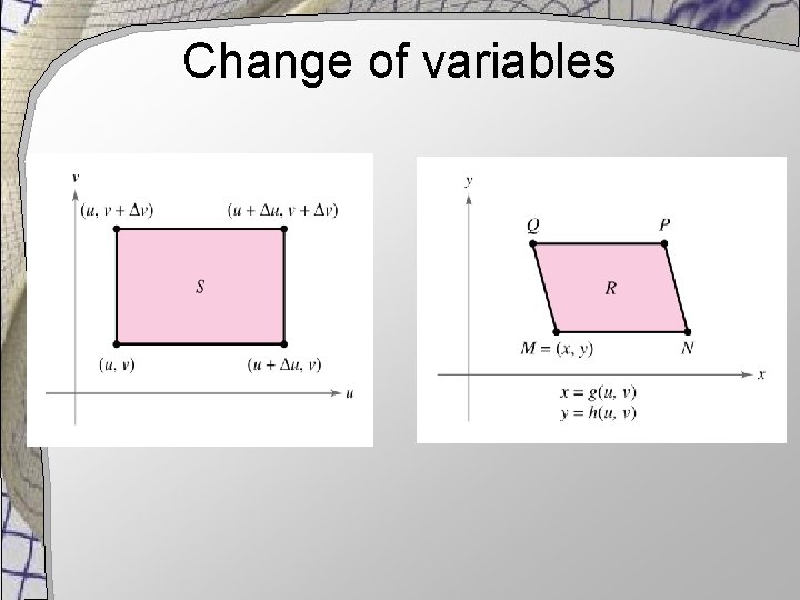 Change of variables 